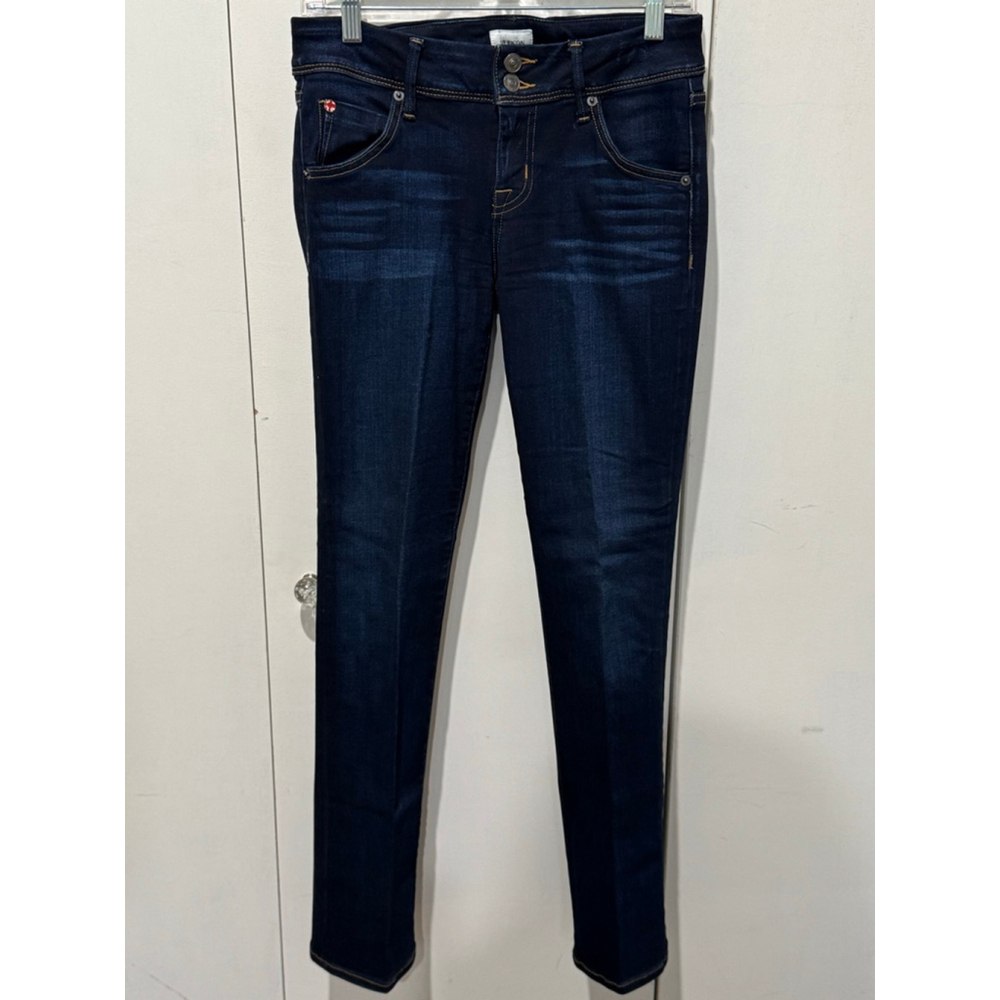 Women's Hudson Petite Blue Beth Baby Boot Cut stretch Jeans Size 27P